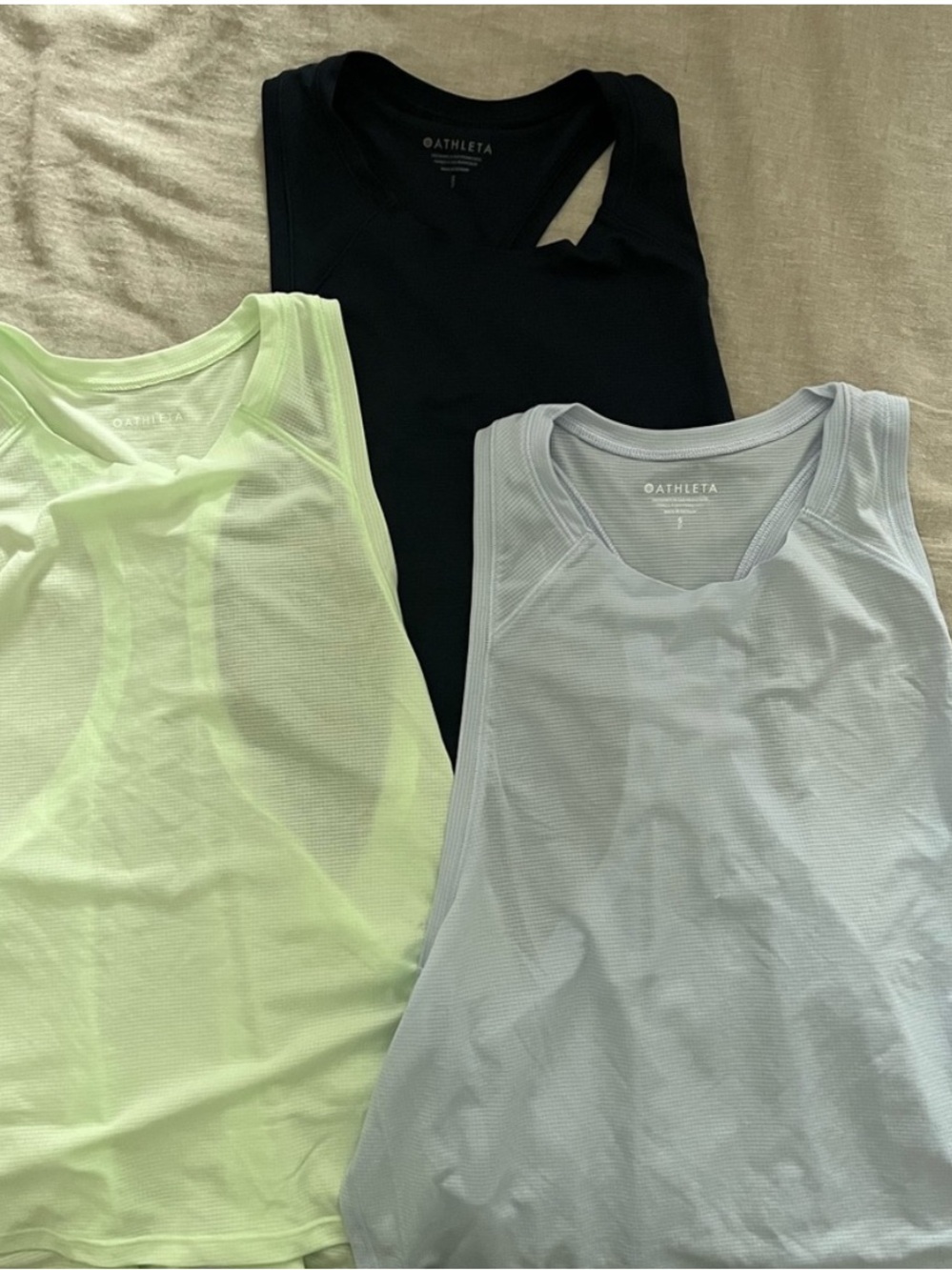 Athleta Grid Knit Tank Bundle - S